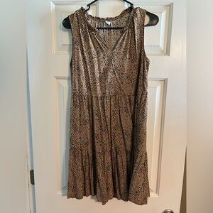 Old navy black and brown printed dress